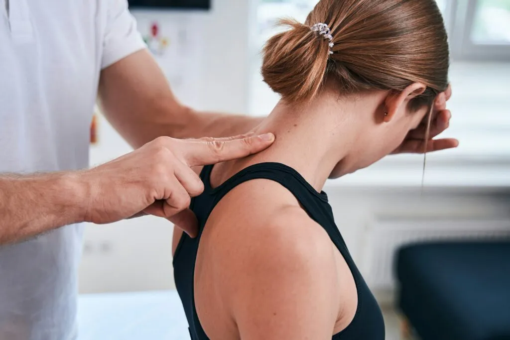 Illustration d’une séance de kinésithérapie au centre médical Rebalance